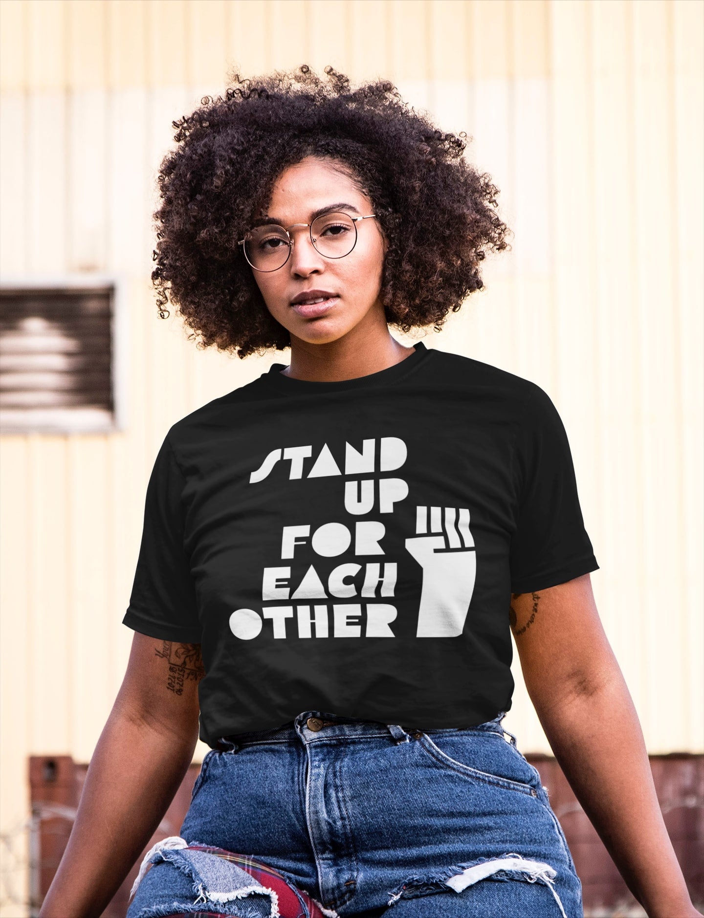 Social Justice Warrior Activist Adult Unisex Graphic Black Shirt