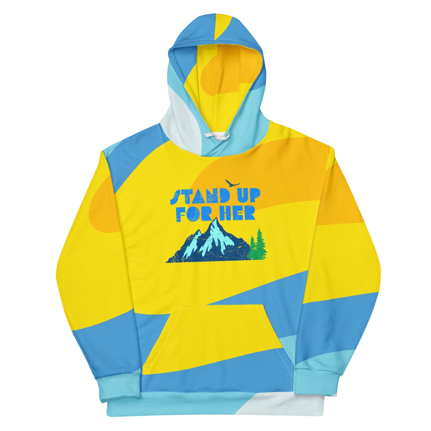 Stand Up for Planet Earth Against Climate Change Adult All Over Print Unisex Hoodie