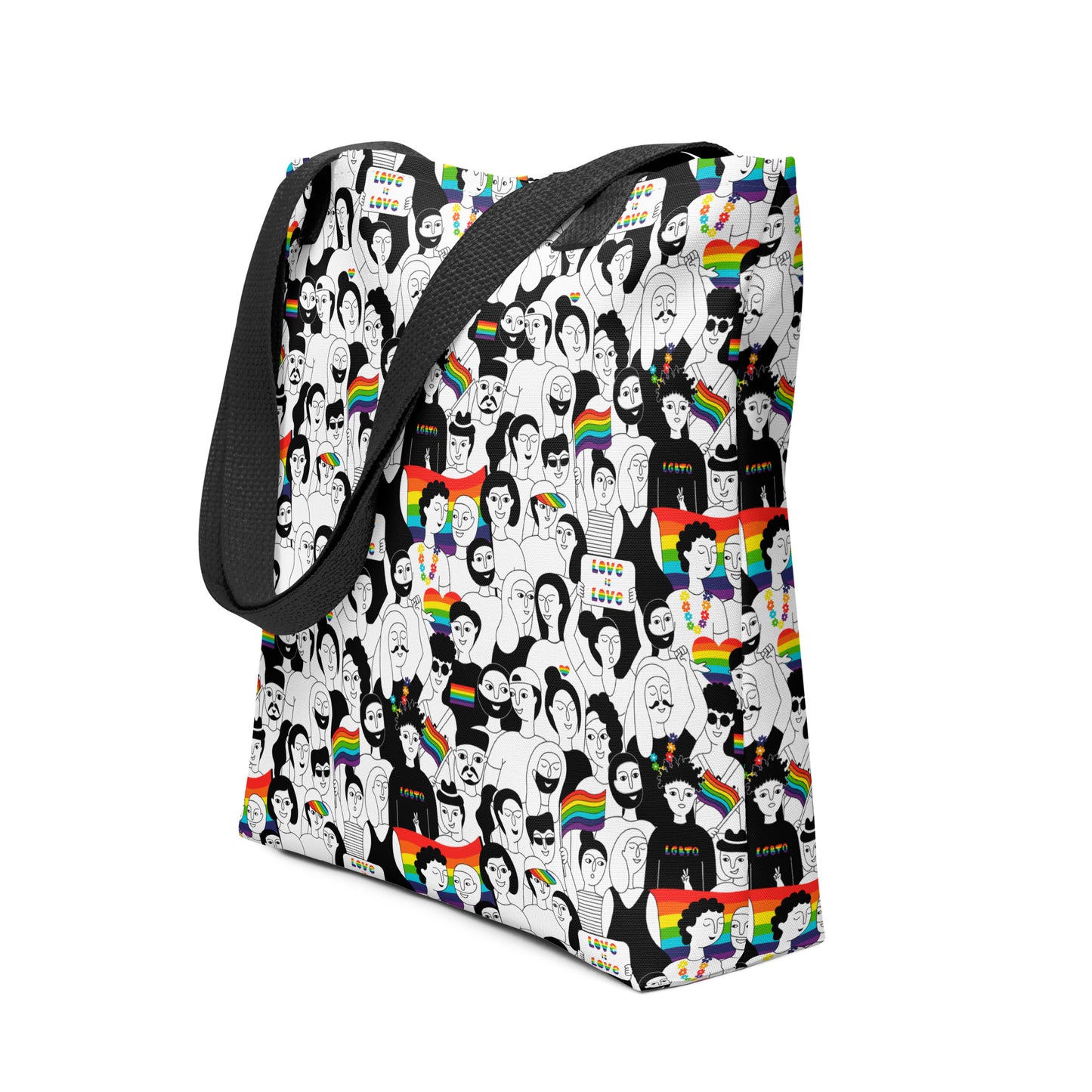 Gay Pride All Over Print AOP Mosaic Tote bag