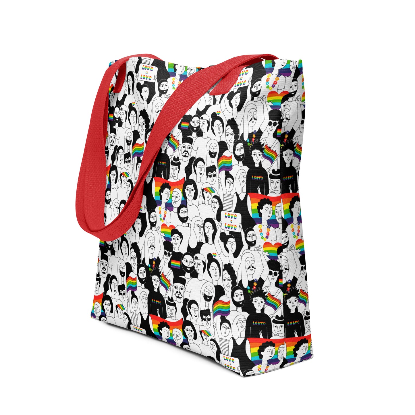 Gay Pride All Over Print AOP Mosaic Tote bag