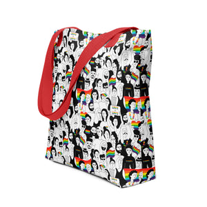 Open image in slideshow, Gay Pride All Over Print AOP Mosaic Tote bag
