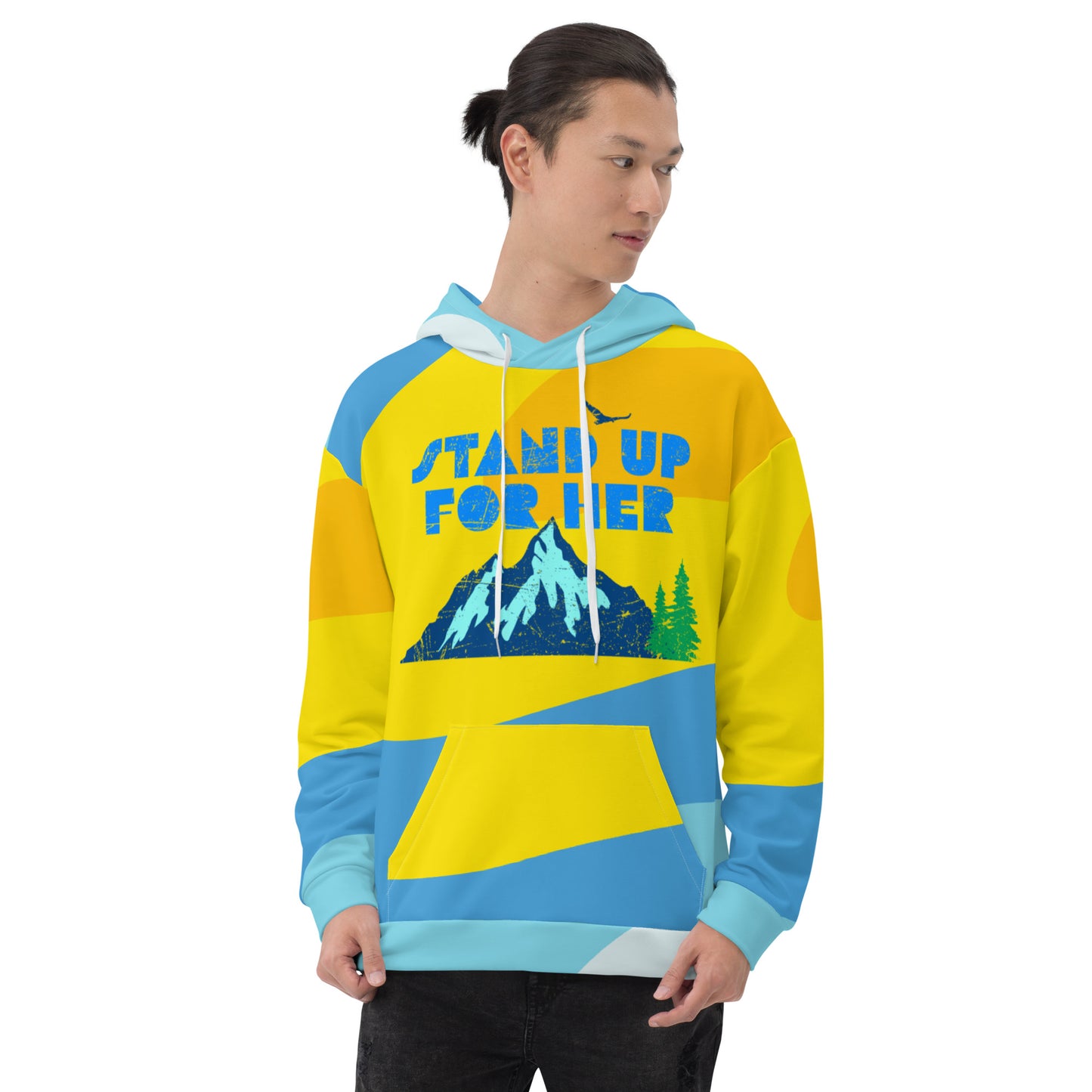 Stand Up for Planet Earth Against Climate Change Adult All Over Print Unisex Hoodie