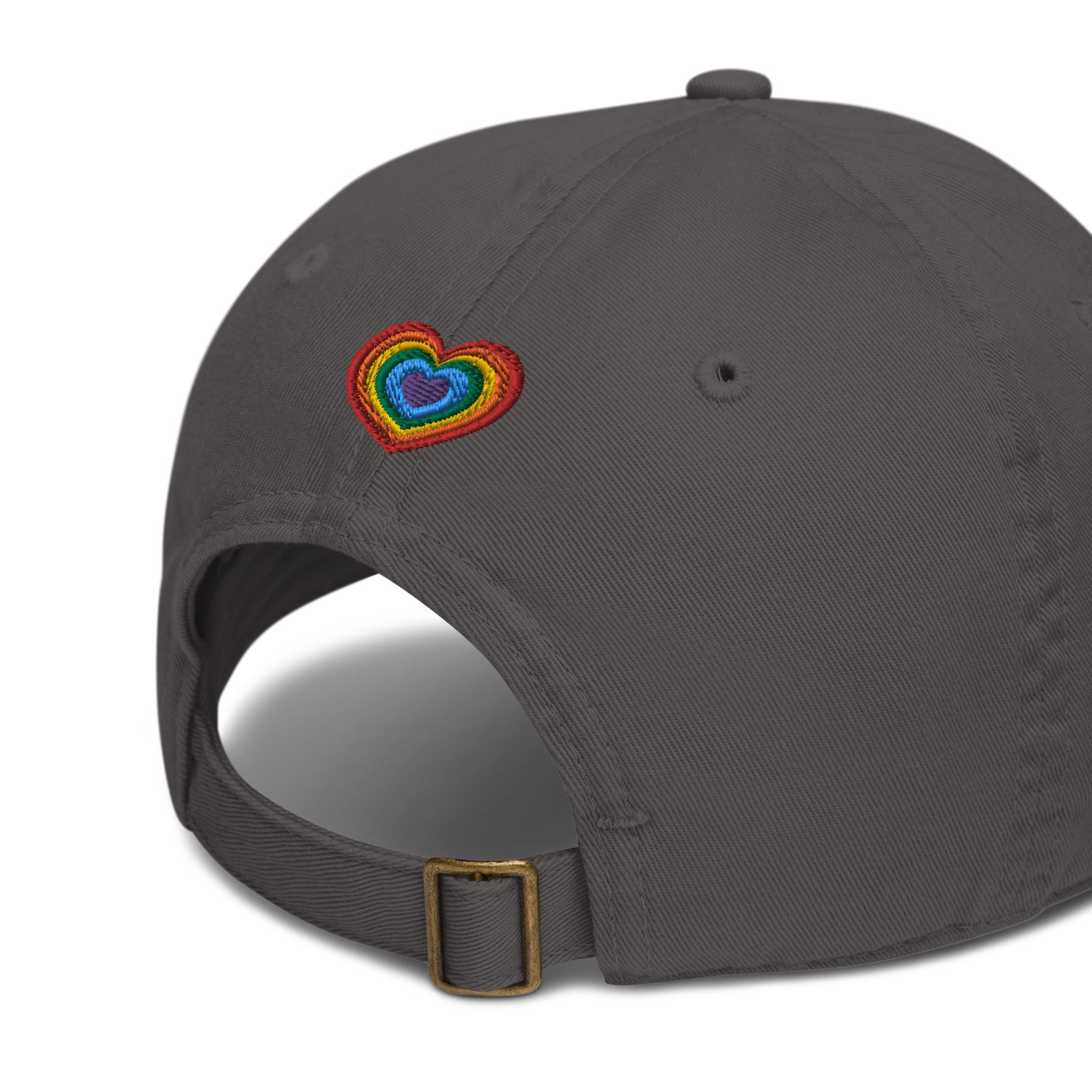Gay Pride Unity Embroidered Organic Cotton Dad Hat