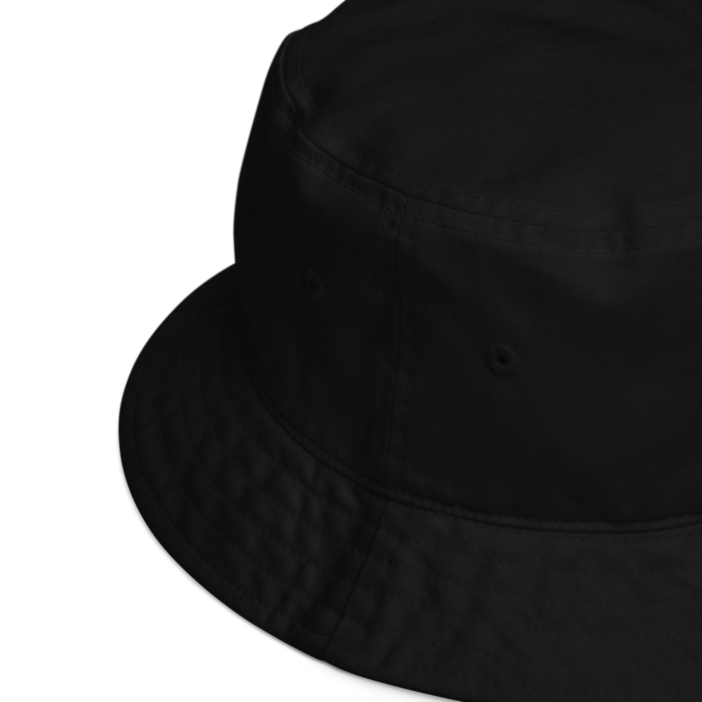 Scary Halloween Embroidered Warming Planet Unisex Black Eco Friendly Bucket Hat