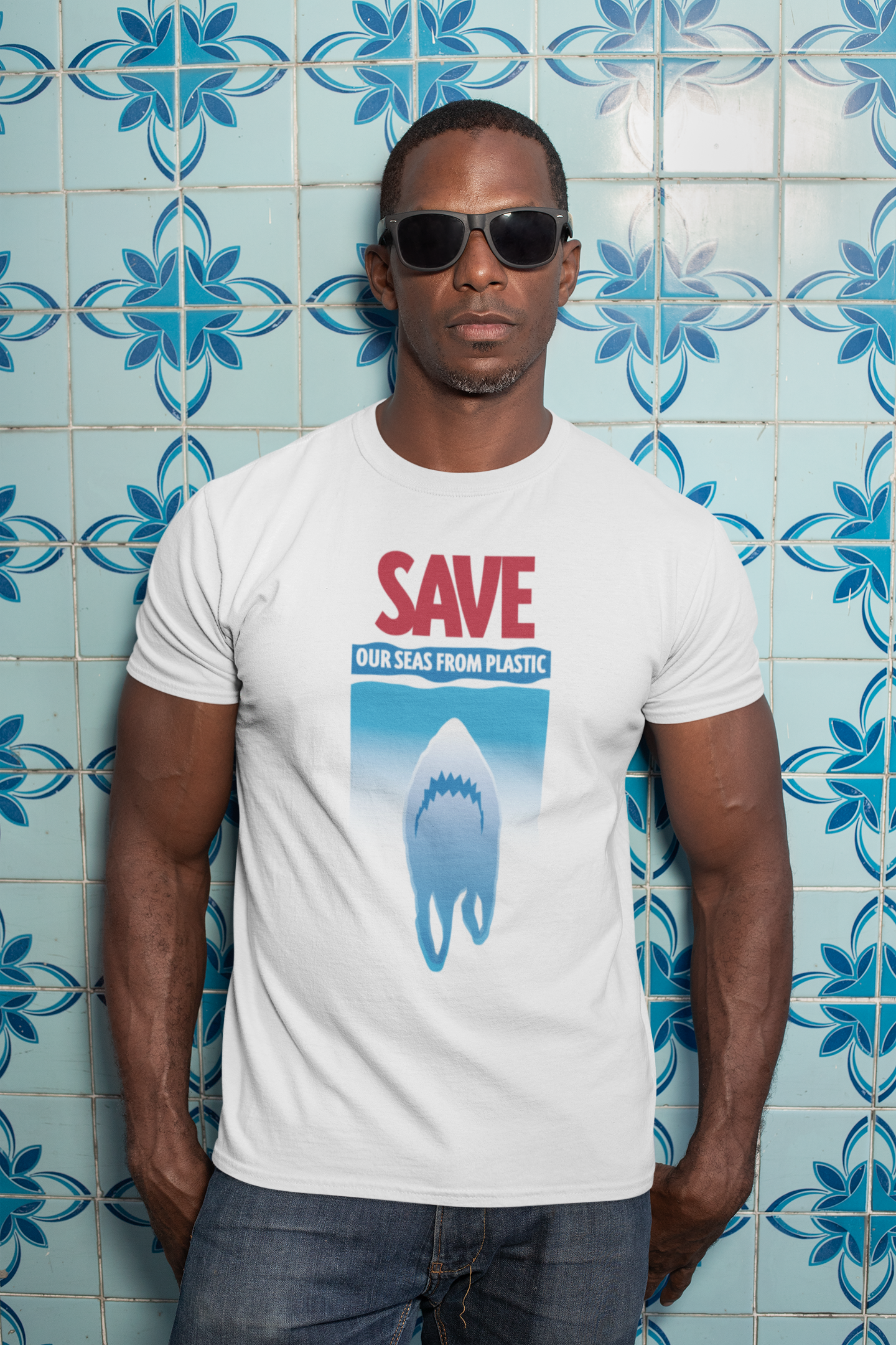 Save Our Seas From Plastic Shark Unisex Graphic Tshirt