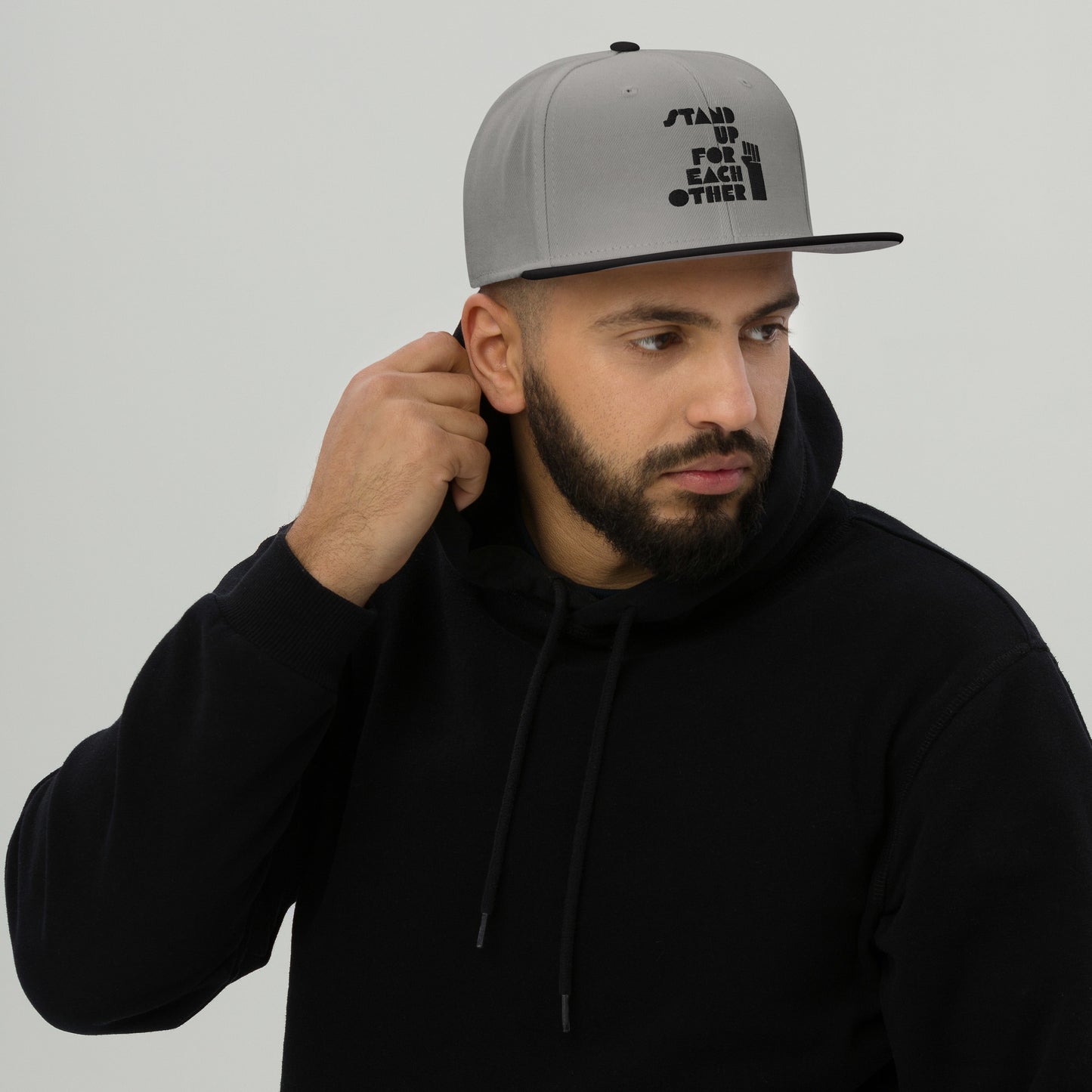 Stand Up For Each Other Social Justice Embroidered Snapback Hat