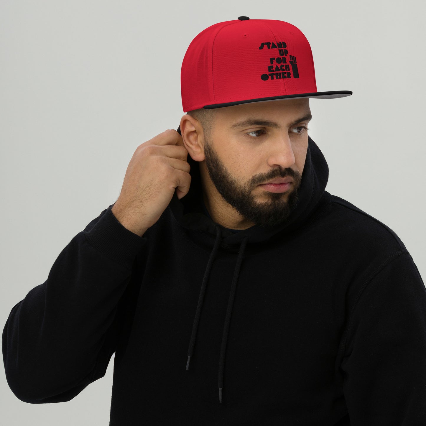 Stand Up For Each Other Social Justice Embroidered Snapback Hat