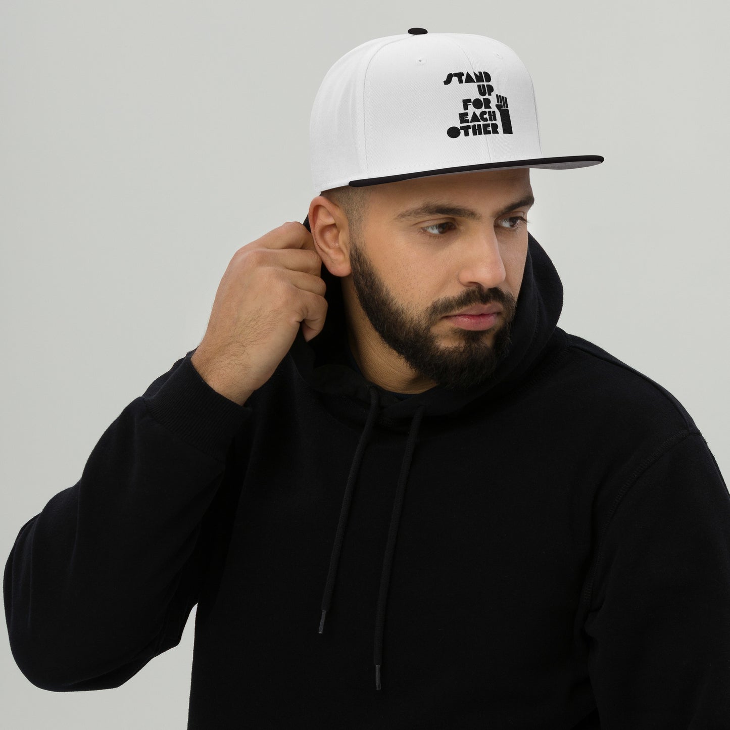 Stand Up For Each Other Social Justice Embroidered Snapback Hat