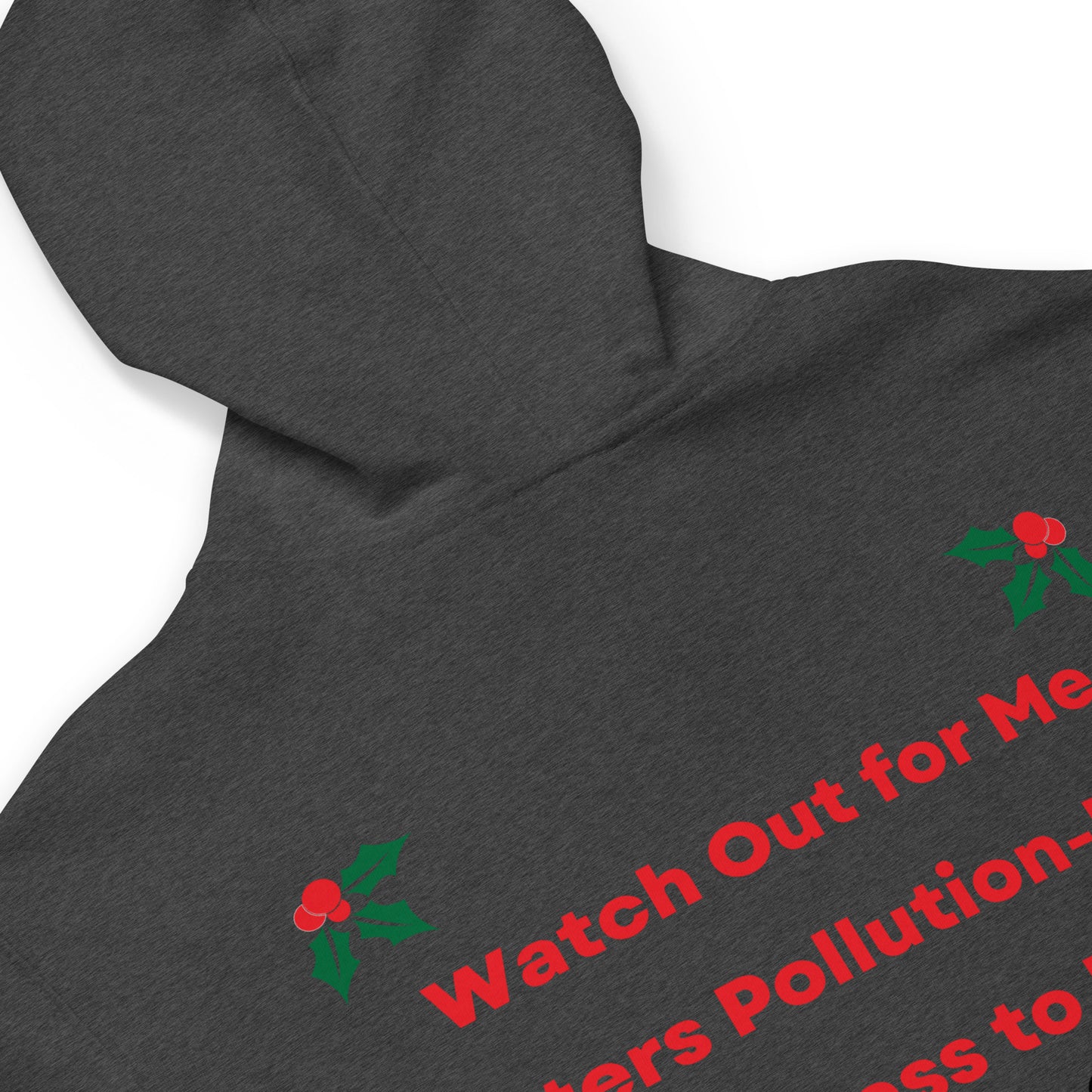Manatee Holiday Wishes Christmas Embroidered Adult Unisex Zip Up Hoodie