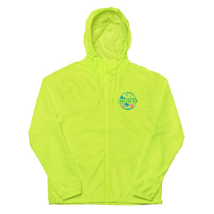 Open image in slideshow, Care for Planet Earth Against Climate Change Unisex Lightweight Zip Up Windbreaker
