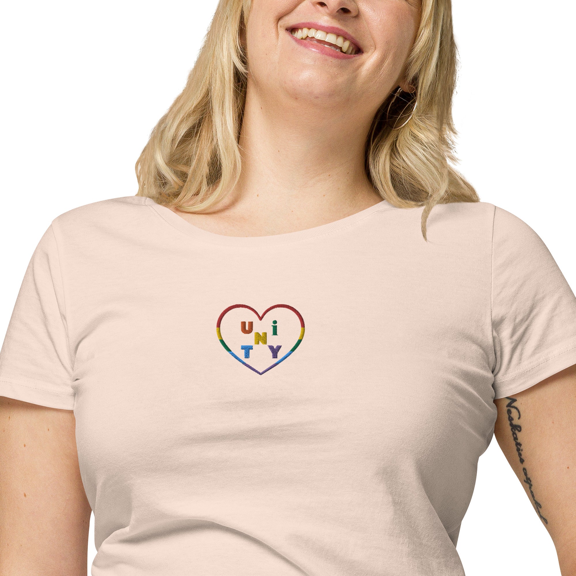 Gay Pride Unity Women’s Organic Cotton T-Shirt