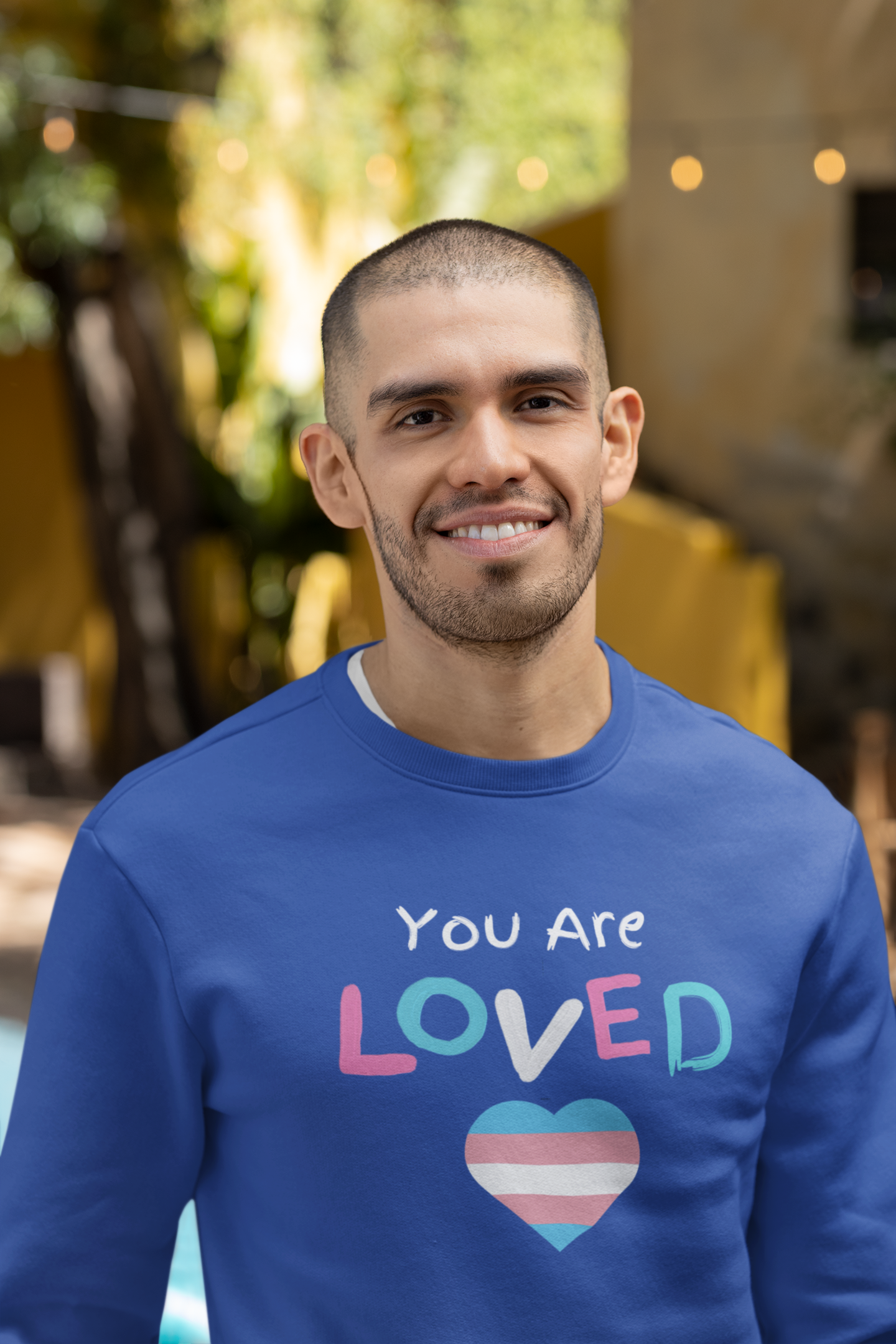 You Are Loved Trans Ally Unisex Heavy Blend™ Crewneck Sweatshirt