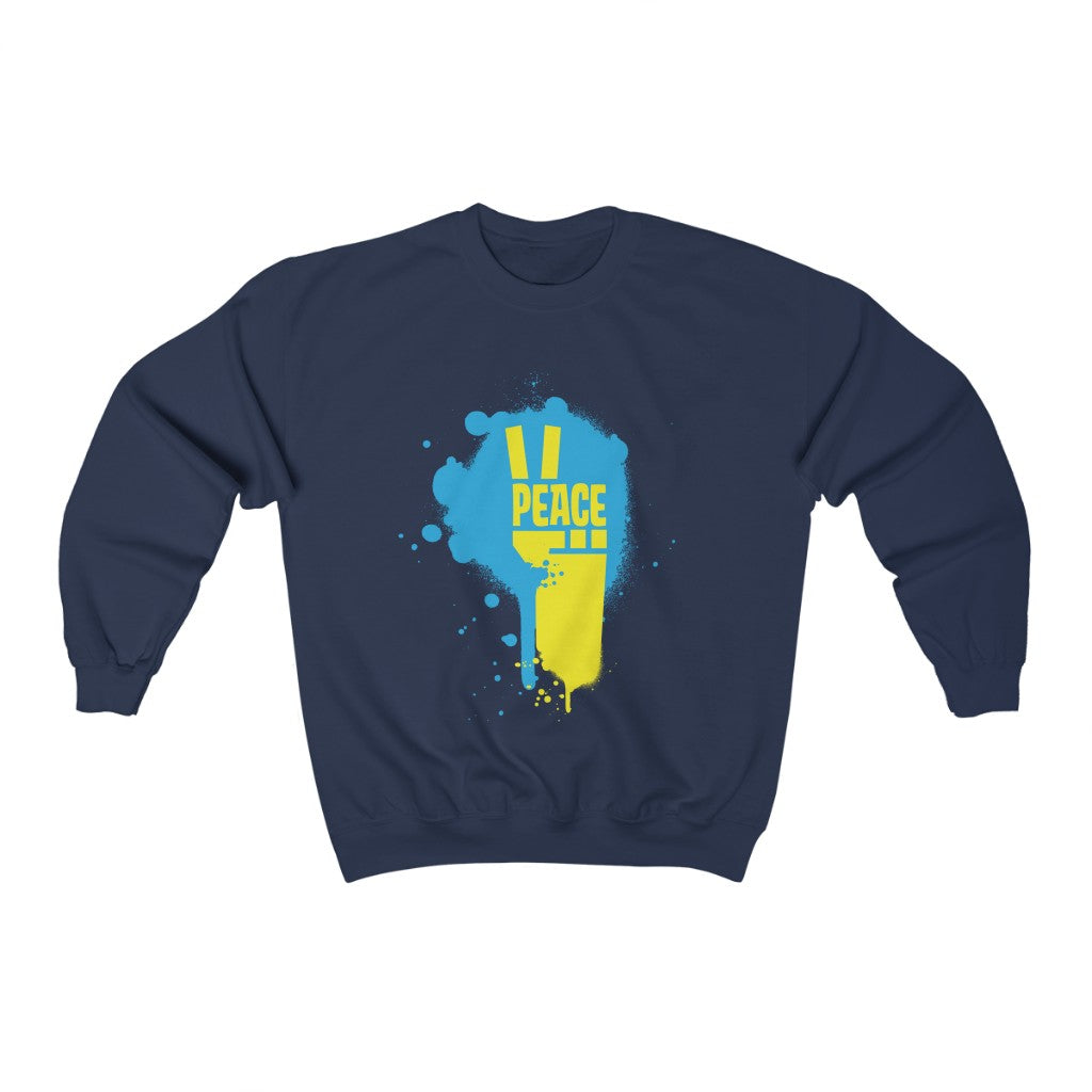 Peace for Ukraine Unisex Heavy Blend™ Crewneck Sweatshirt