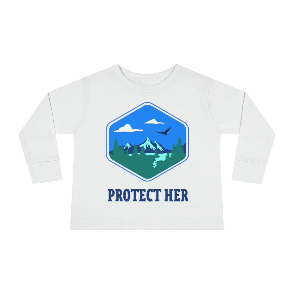 Protect Planet Earth Toddler Long Sleeve Shirt