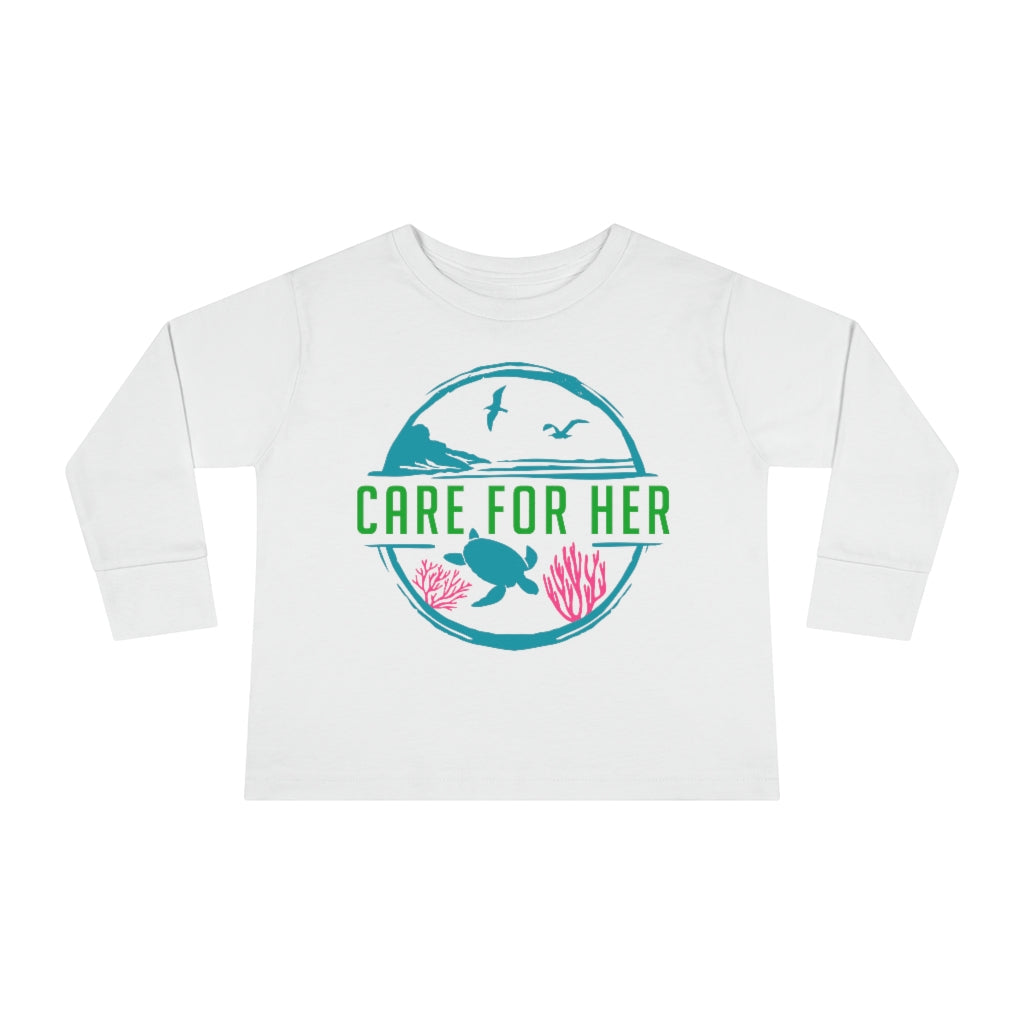 Care for Planet Earth Against Climate Change Toddler Long Sleeve T-Shirt