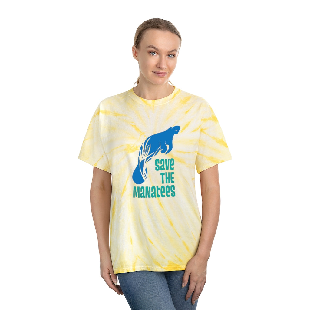 Save the Manatees Tie-Dye Shirt