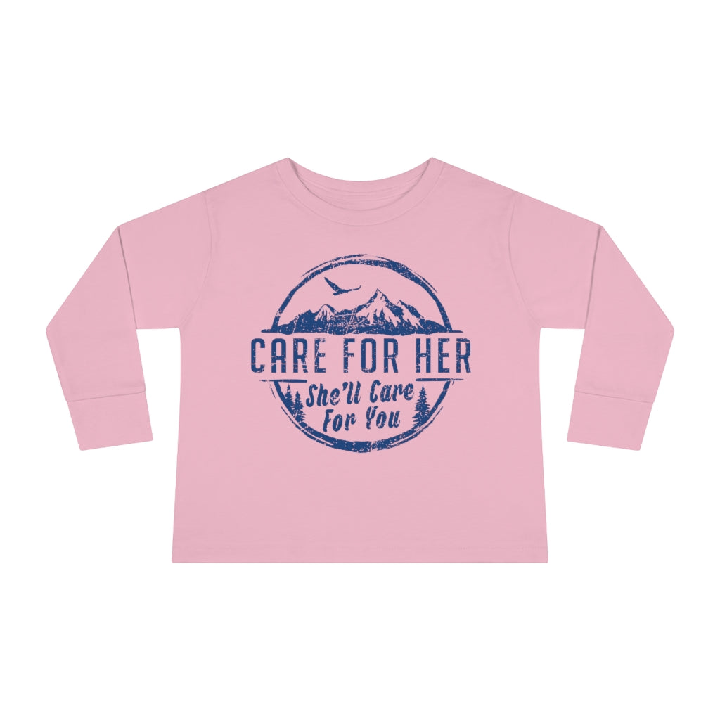 Climate Change Toddler Long Sleeve Shirt