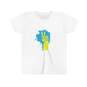 Open image in slideshow, Peace for Ukraine Youth Short Sleeve Shirt
