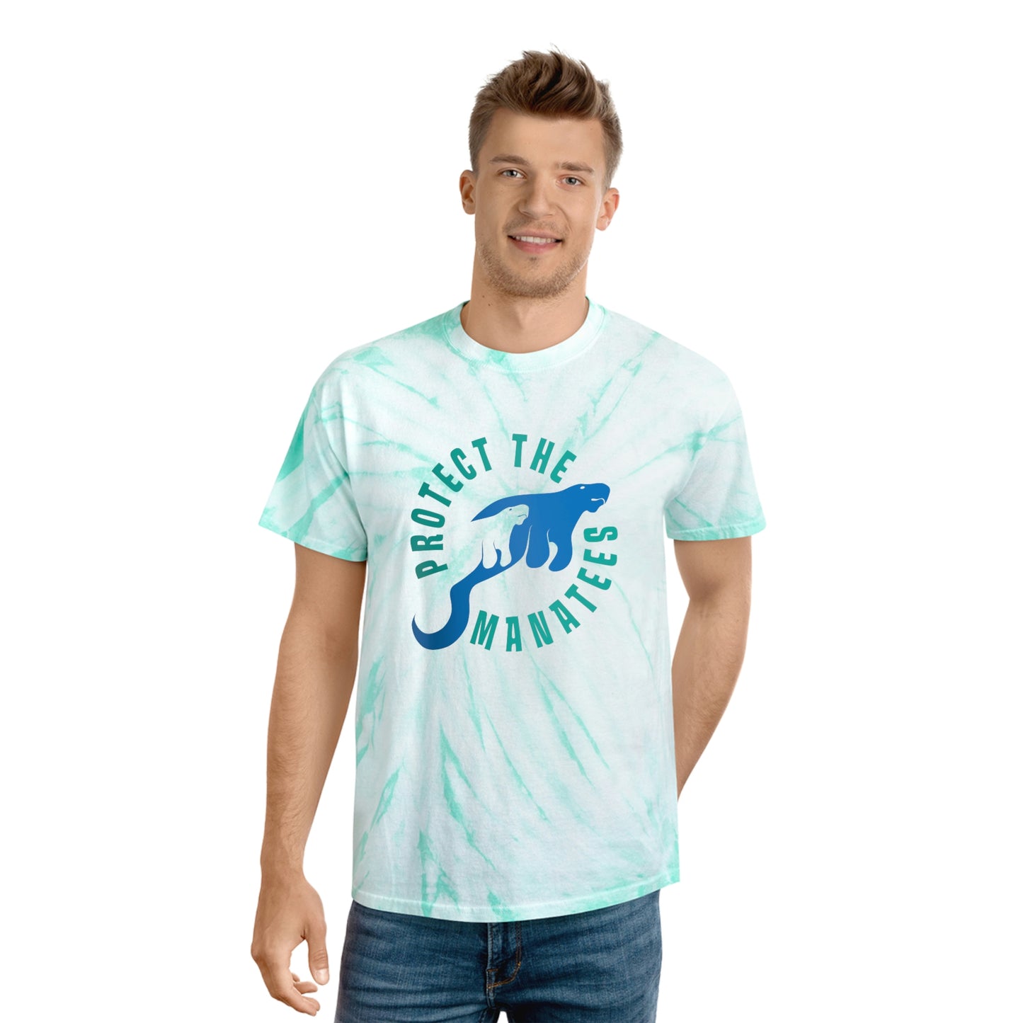 Protect The Manatees Tie-Dye Shirt