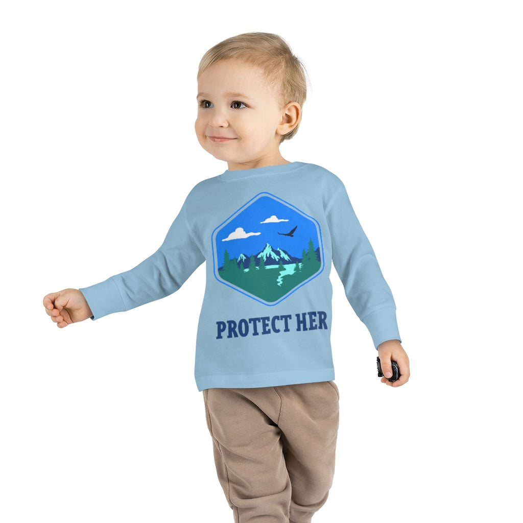 Protect Planet Earth Toddler Long Sleeve Shirt