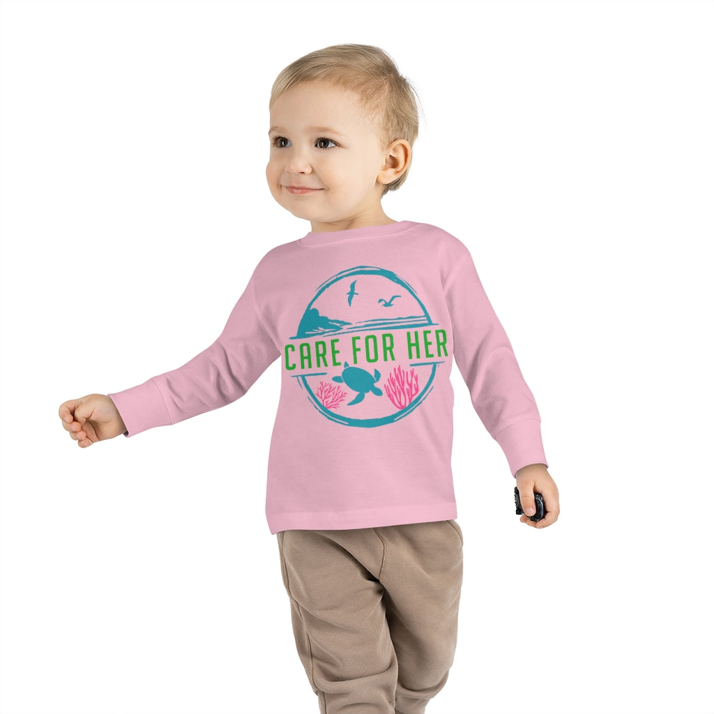 Care for Planet Earth Against Climate Change Toddler Long Sleeve T-Shirt
