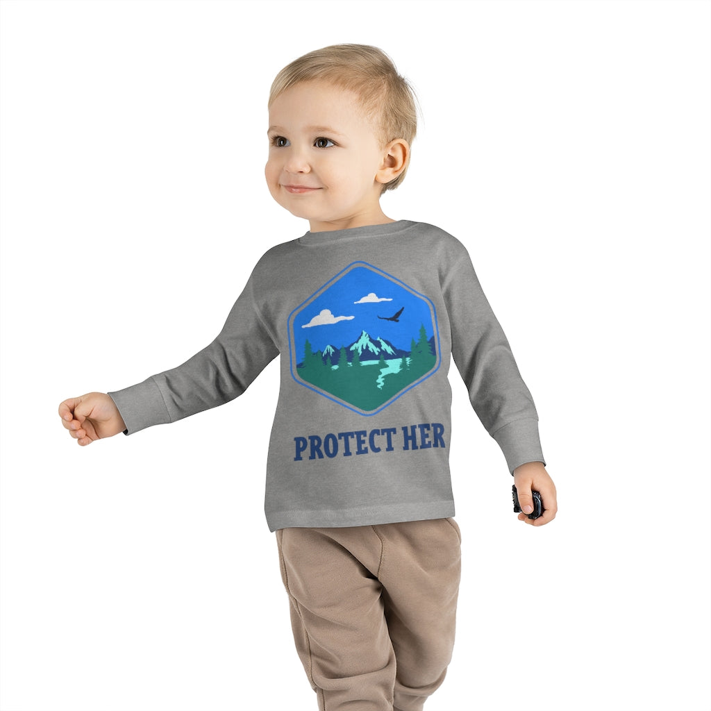 Protect Planet Earth Toddler Long Sleeve Shirt