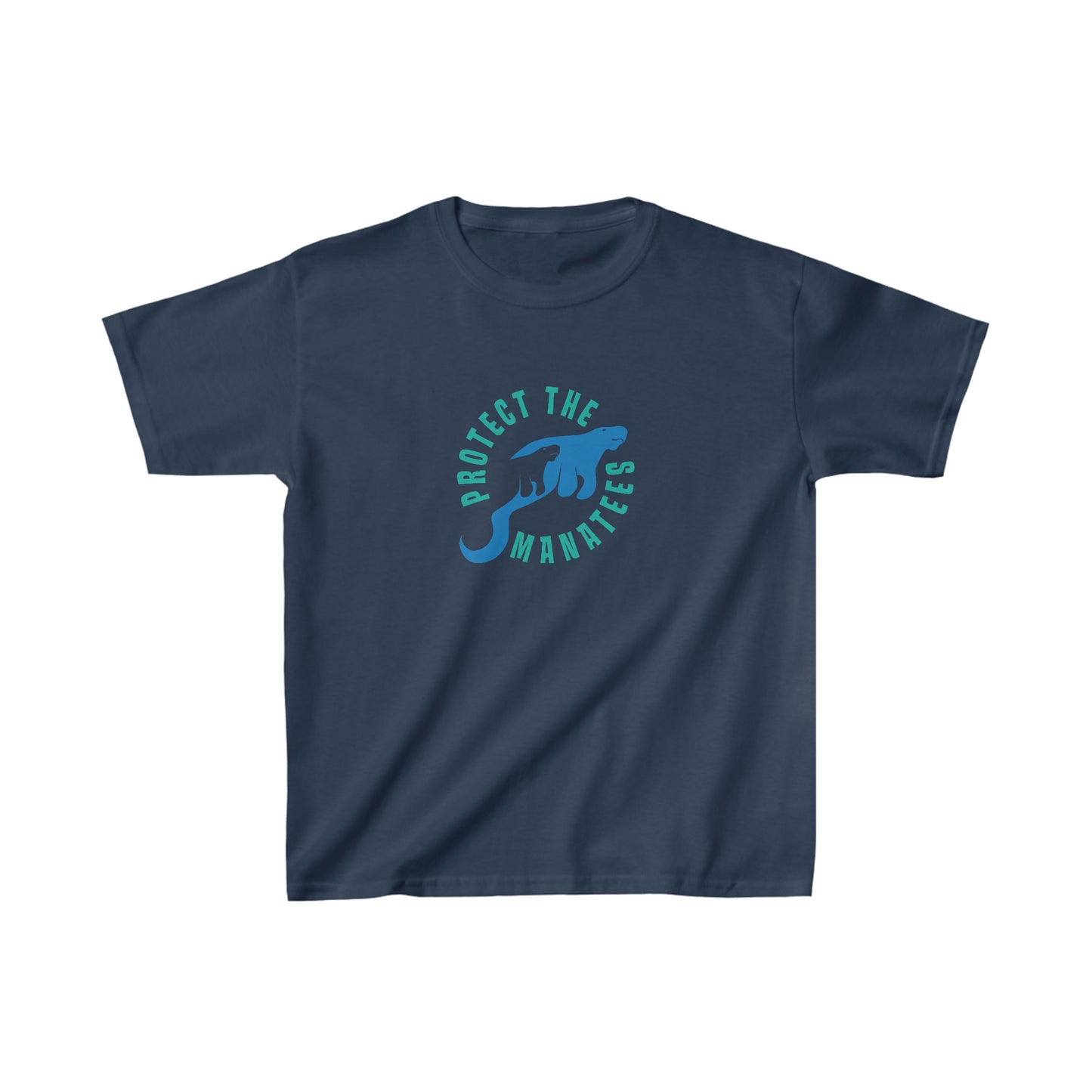 Protect the Manatees Kids Cotton T Shirt
