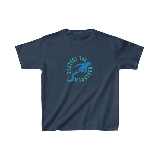 Protect the Manatees Kids Cotton T Shirt