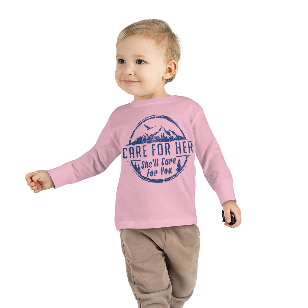 Climate Change Toddler Long Sleeve Shirt