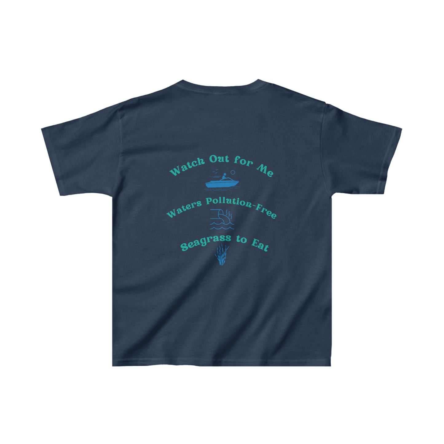 Protect the Manatees Kids Cotton T Shirt