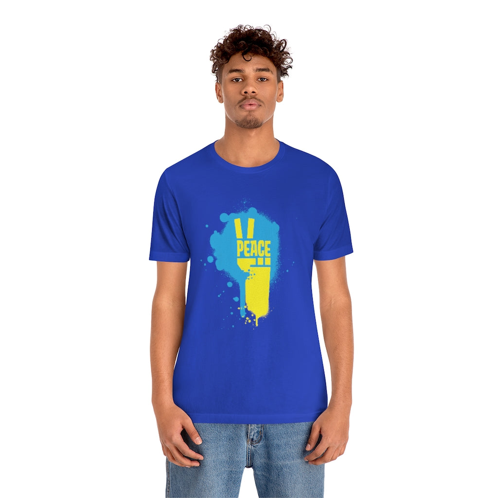 Peace for Ukraine Unisex Jersey Short Sleeve Shirt