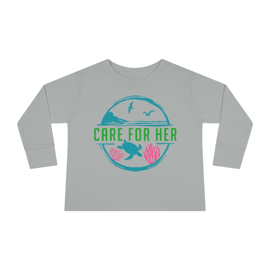 Care for Planet Earth Against Climate Change Toddler Long Sleeve T-Shirt