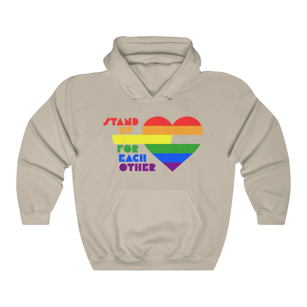 Stand Up For Each Other Pride Unisex Heavy Blend™ Hoodie