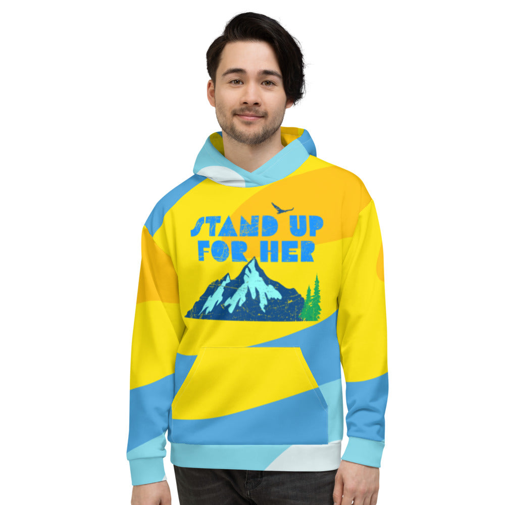 Stand Up For Planet Earth Adult Custom Hoodie