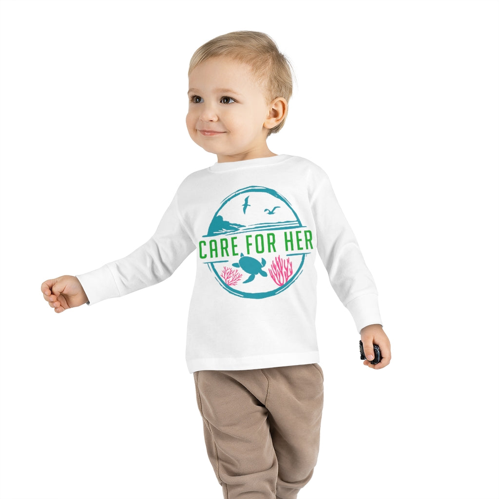 Care for Planet Earth Against Climate Change Toddler Long Sleeve T-Shirt