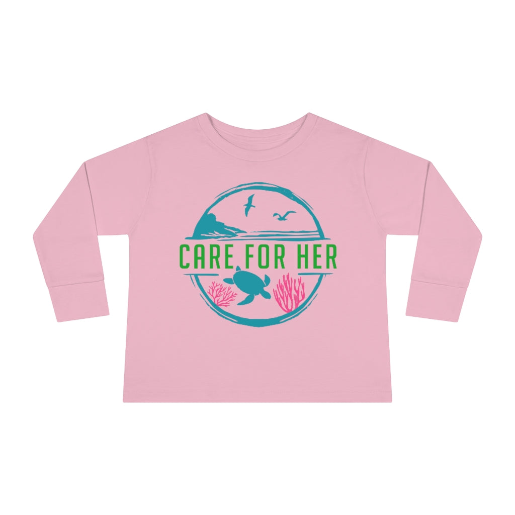 Care for Planet Earth Against Climate Change Toddler Long Sleeve T-Shirt
