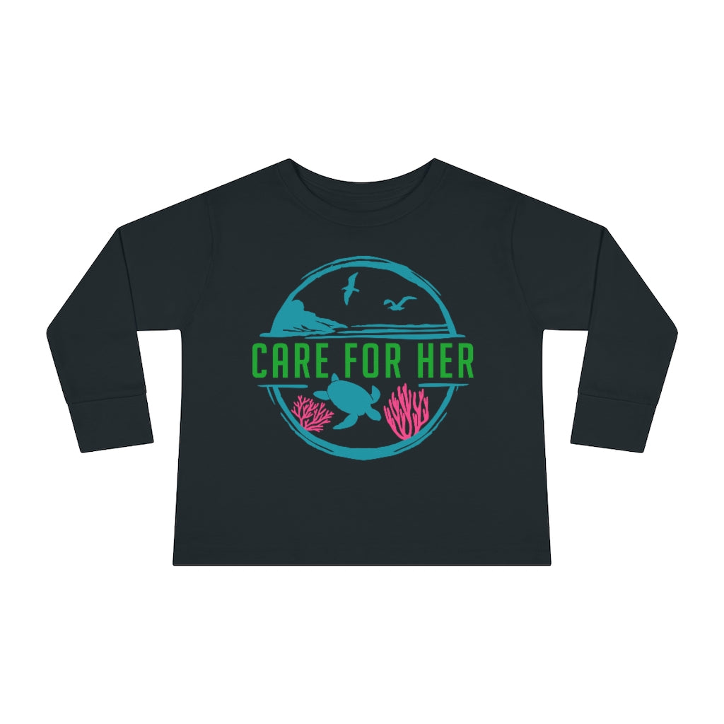 Care for Planet Earth Against Climate Change Toddler Long Sleeve T-Shirt