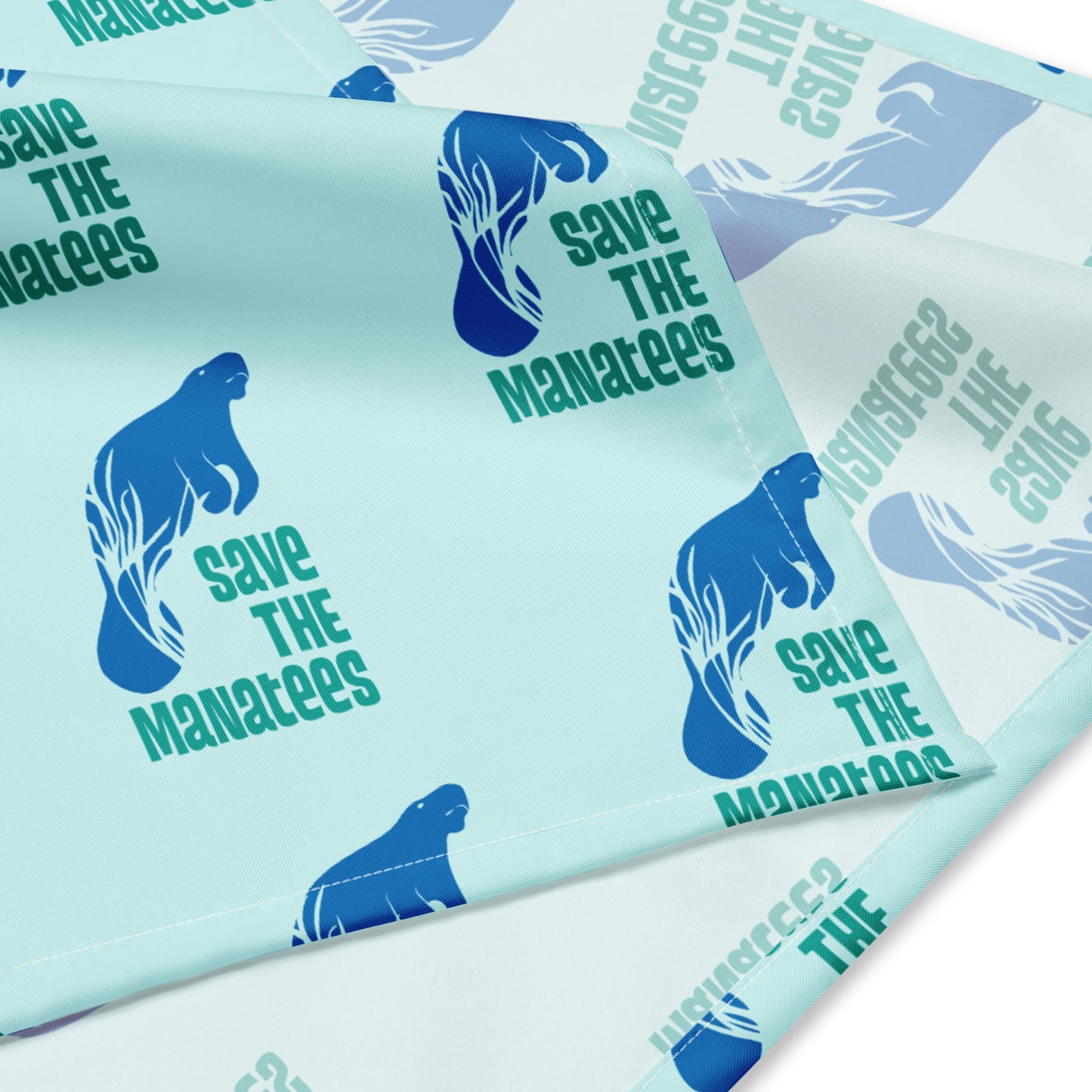 Save the Manatees Graphic All-Over Print Bandana