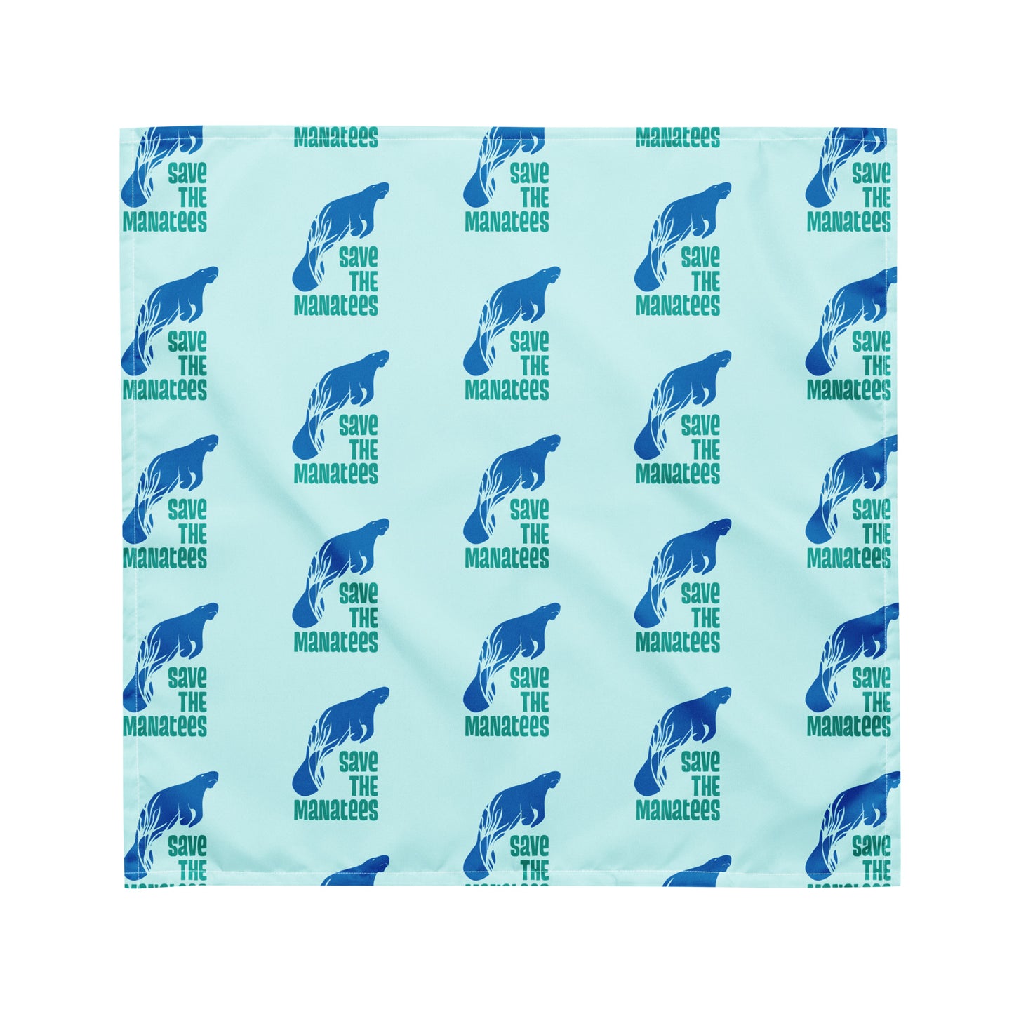 Save the Manatees Graphic All-Over Print Bandana