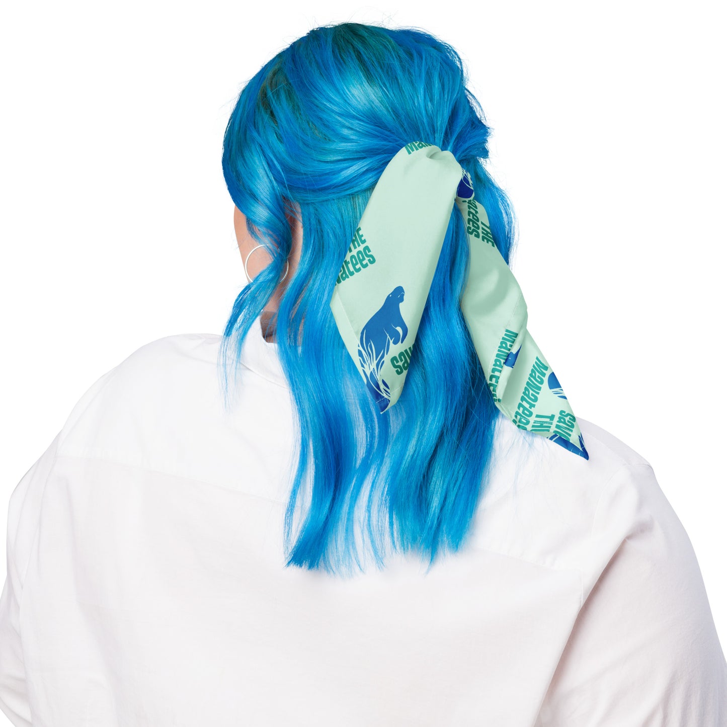 Save the Manatees Graphic All-Over Print Bandana