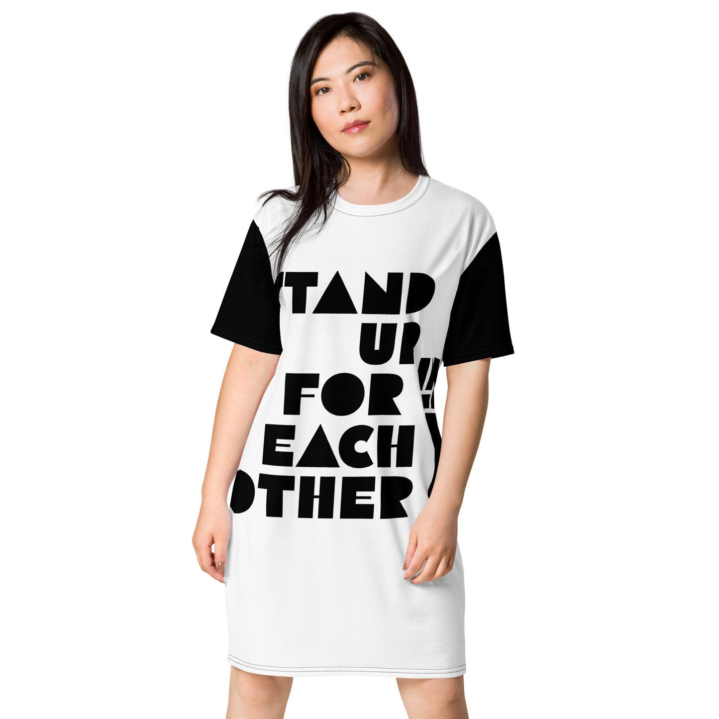 Stand Up For Each Other Social Justice Graphic T-Shirt Dress