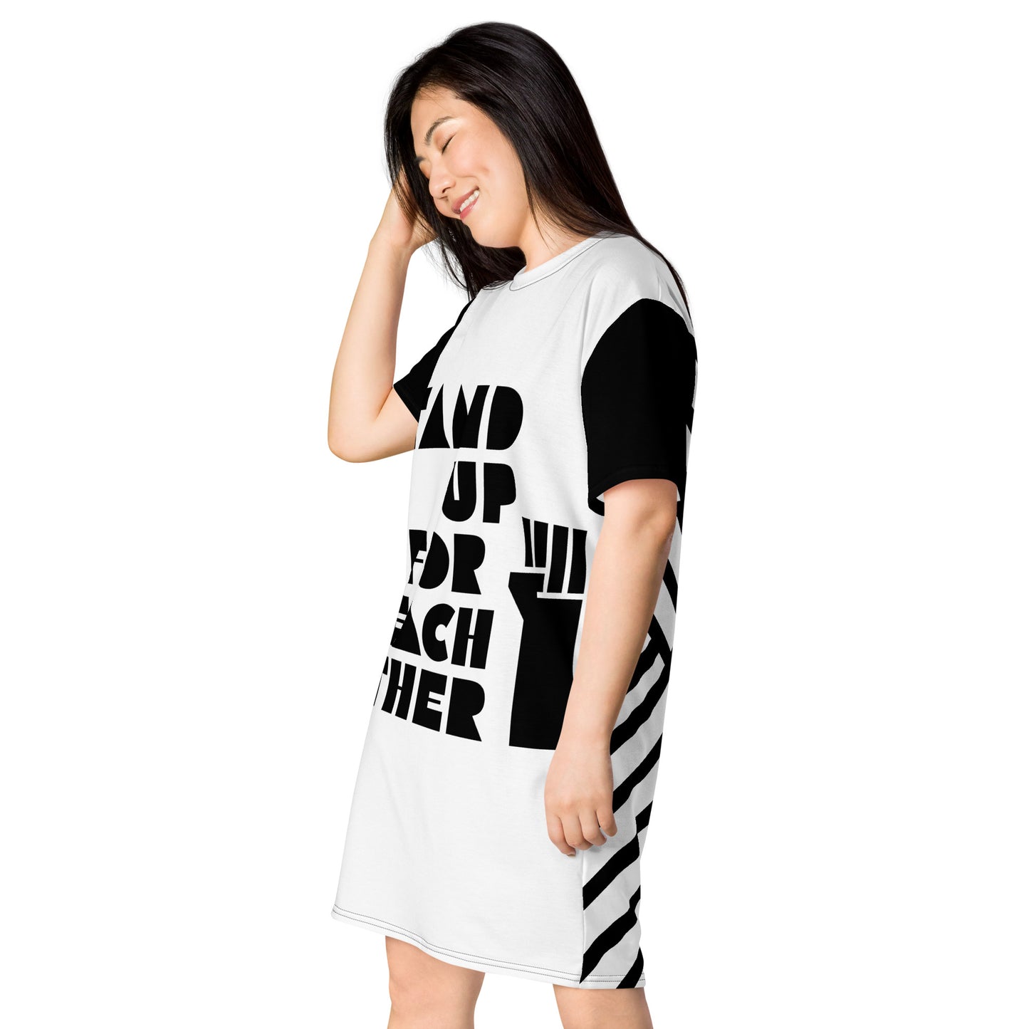 Stand Up For Each Other Social Justice Graphic T-Shirt Dress