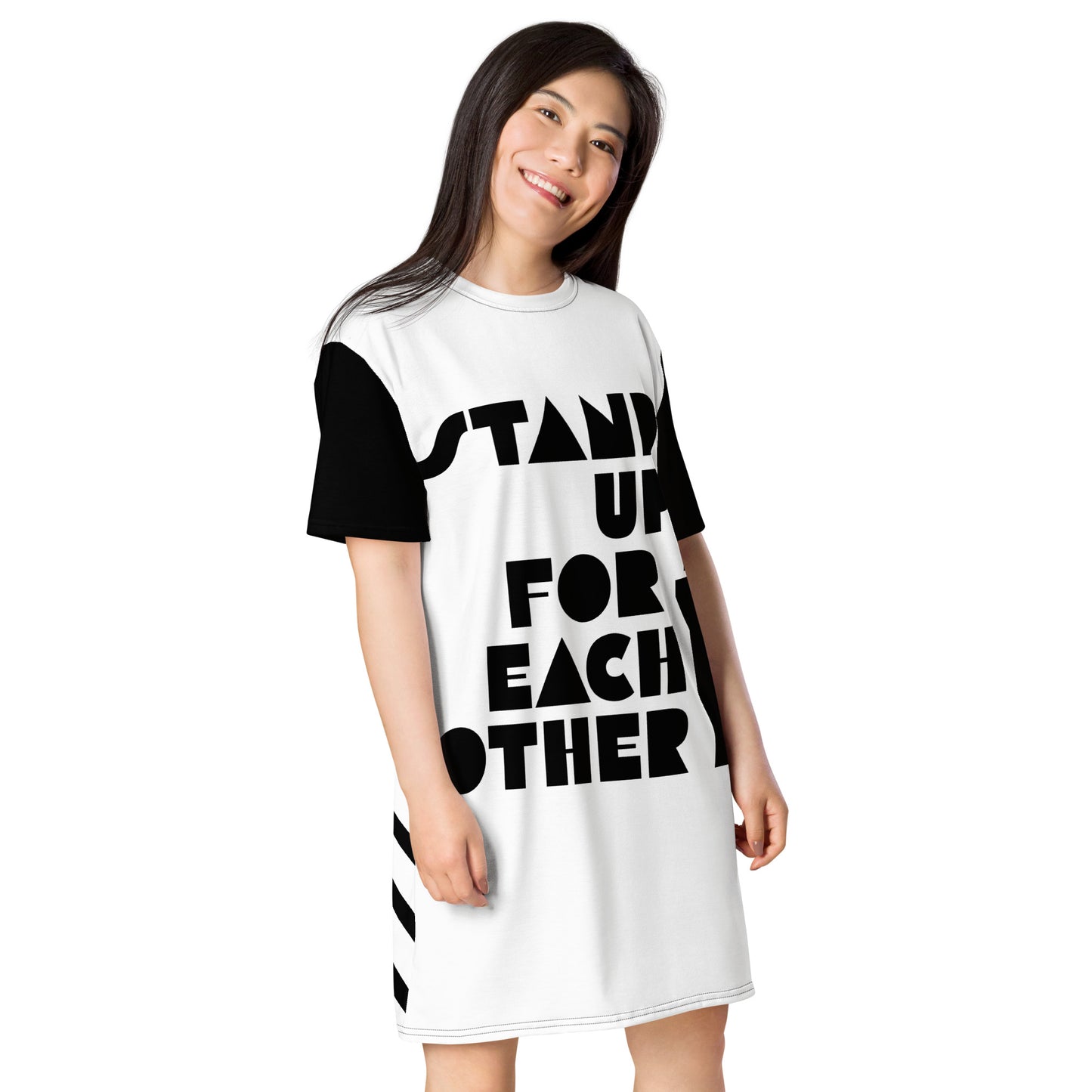 Stand Up For Each Other Social Justice Graphic T-Shirt Dress