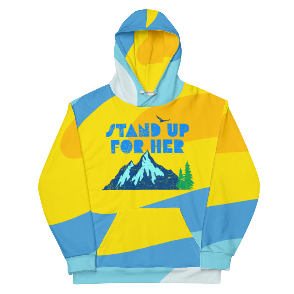 Stand Up For Planet Earth Adult Custom Hoodie