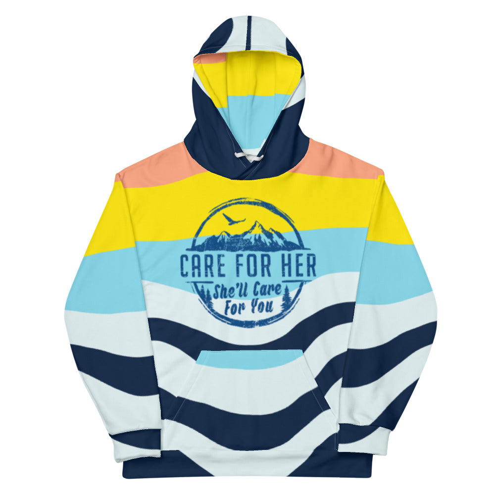 Climate Change All Over Print AOP Unisex Graphic Hoodie
