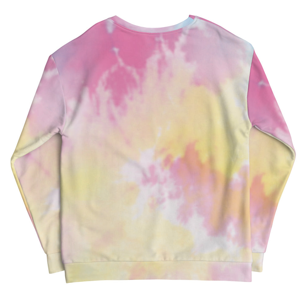 Care for Planet Earth Against Climate Change Tie-Dye Crewneck Sweatshirt