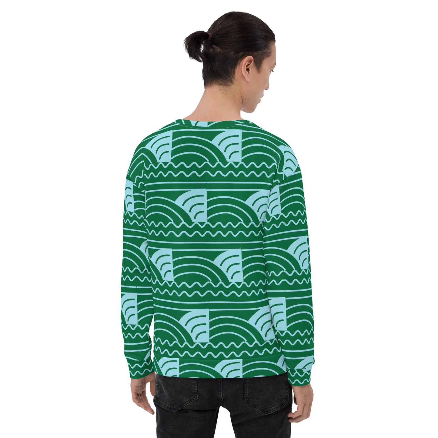 Planet Over Plastic Keep the Sea Plastic Free All Over Print Crewneck Sweatshirt