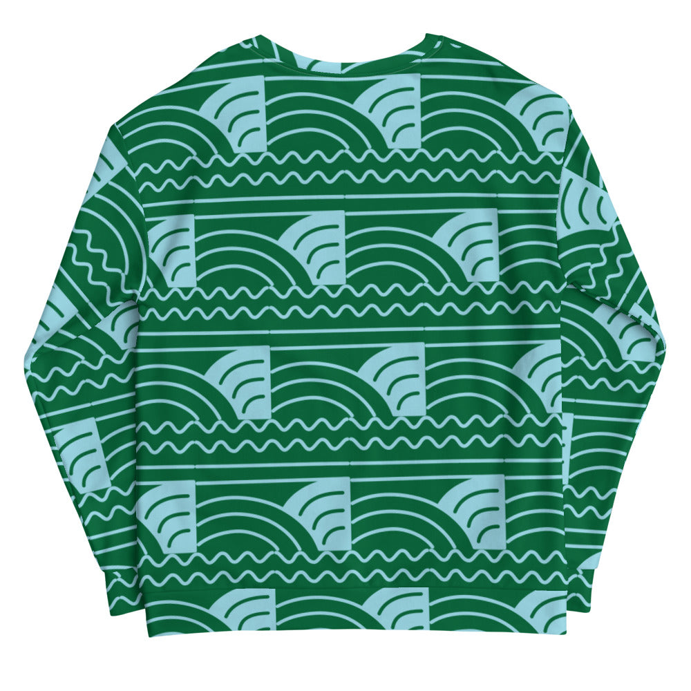 Planet Over Plastic Keep the Sea Plastic Free All Over Print Crewneck Sweatshirt