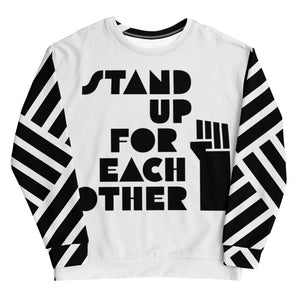 Open image in slideshow, Stand Up For Each Other Social Justice Adult Custom Sweatshirt
