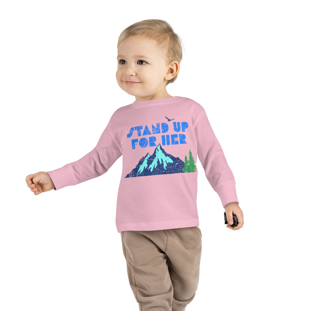 Stand Up For Planet Earth Toddler Long Sleeve Shirt
